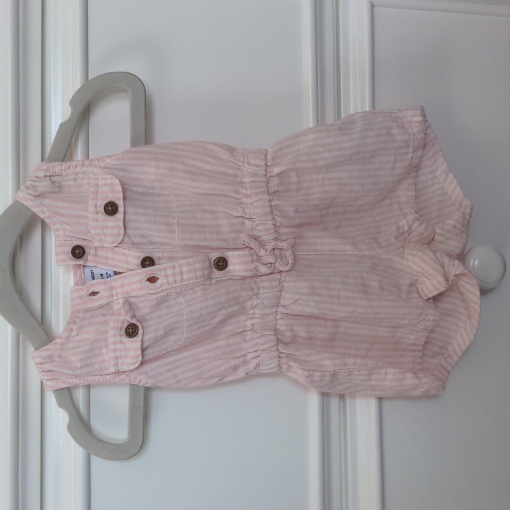 Old Navy Pink Stripes Romper